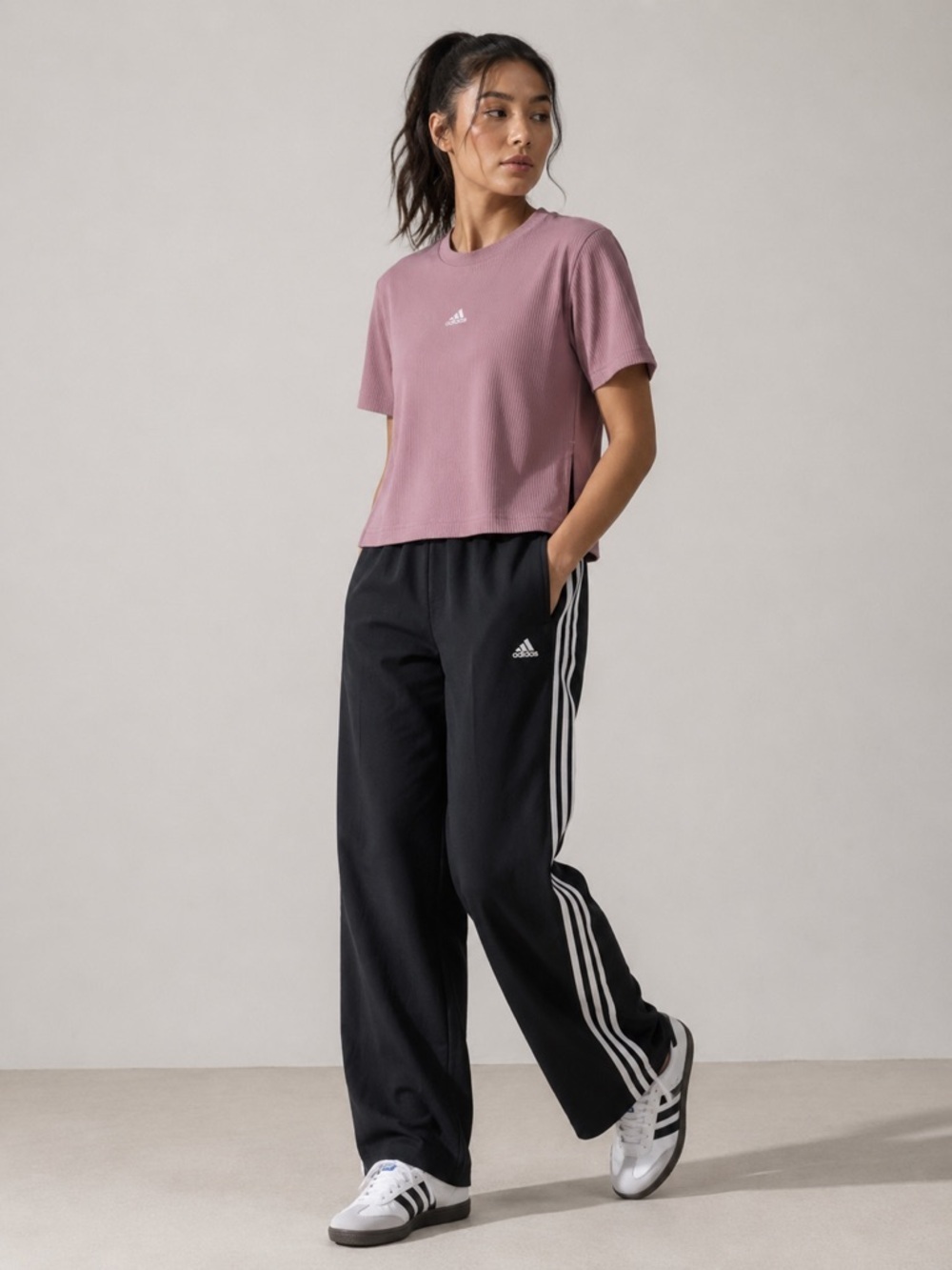 Women's Pink T-shirt adidas X Zoe Saldana - 2XS